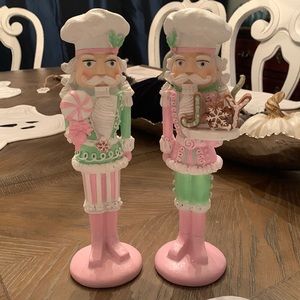 Pair of 11” Pastel Candy Nutcrackers
